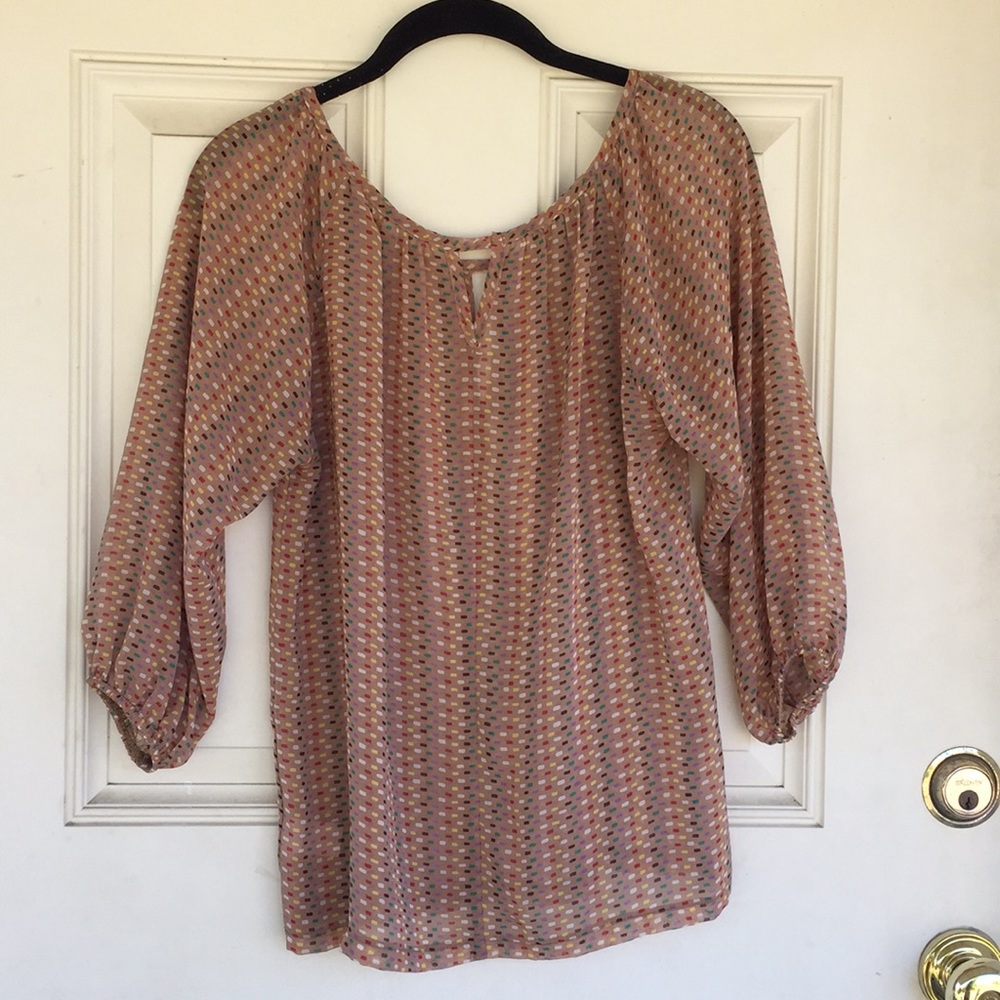 Francesca’s Multi Color Blouse - Picture 4 of 5